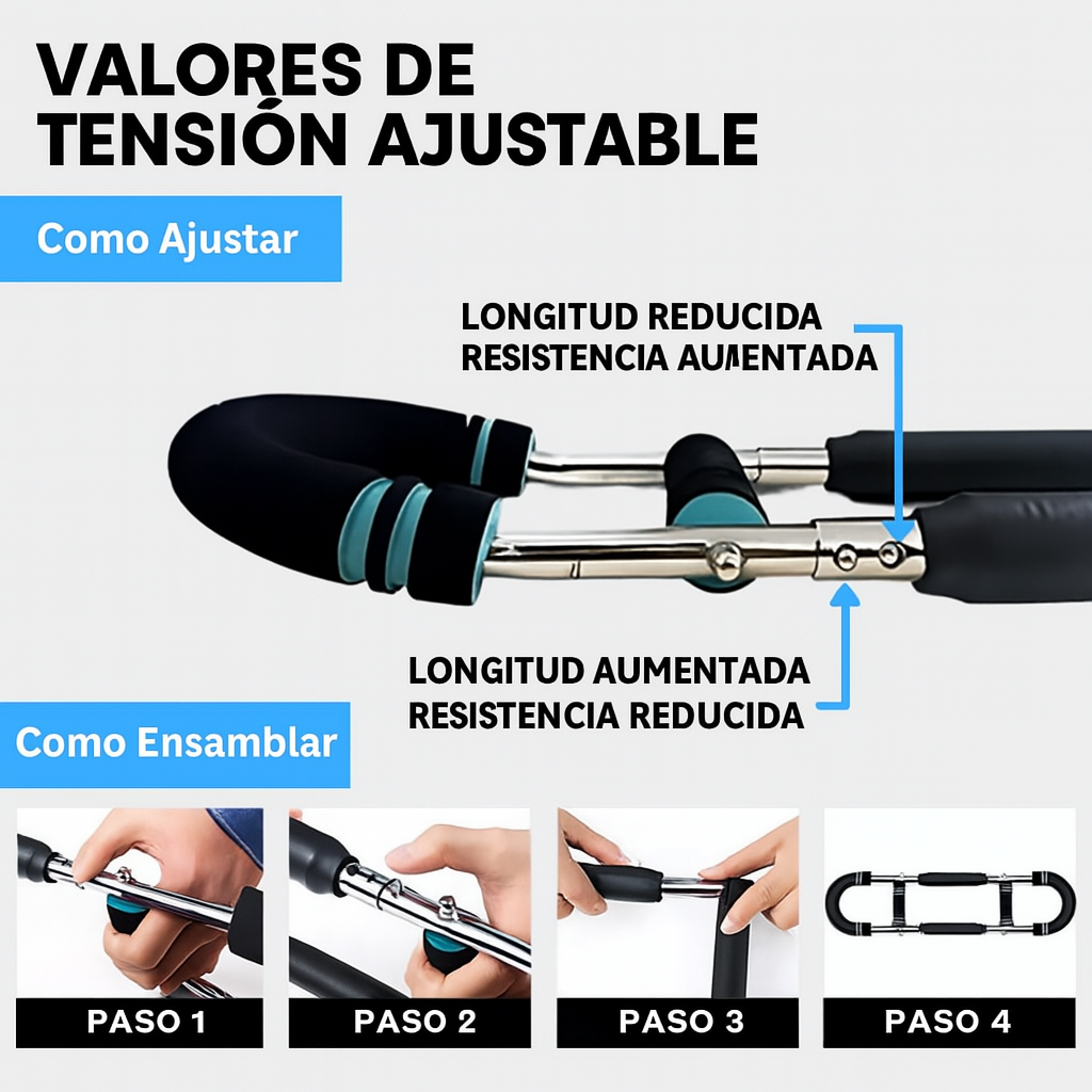 Barra de Entrenamiento Master-Rig™-El sistema de tensión mecánica que rescata tu productividad física desde casa