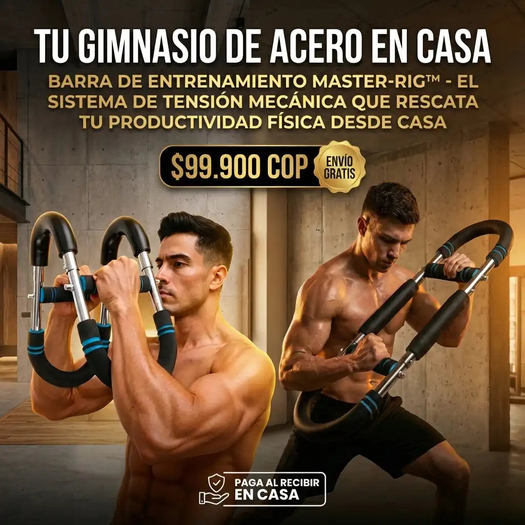 Barra de Entrenamiento Master-Rig™-El sistema de tensión mecánica que rescata tu productividad física desde casa