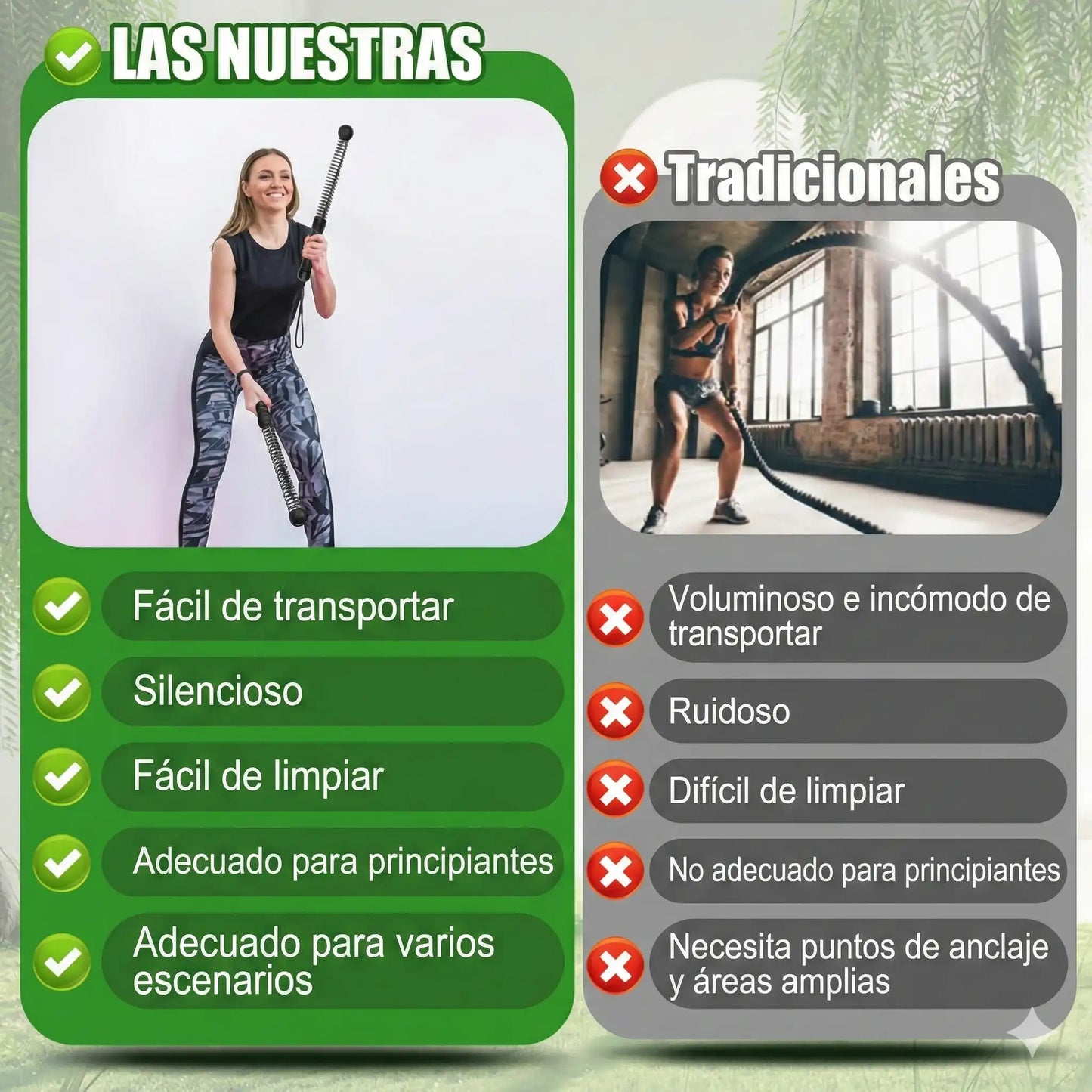 Cuerdas de Batalla  - Coleora Max Fit: El poder del CrossFit en cualquier rincón de tu casa