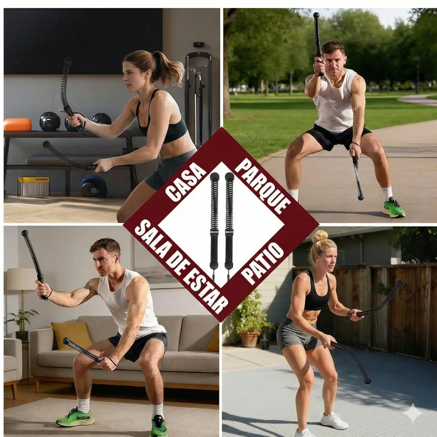 Cuerdas de Batalla  - Coleora Max Fit: El poder del CrossFit en cualquier rincón de tu casa