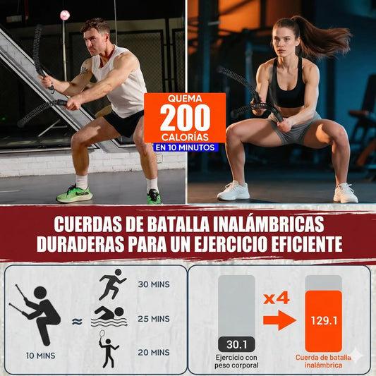 Cuerdas de Batalla  - Coleora Max Fit: El poder del CrossFit en cualquier rincón de tu casa