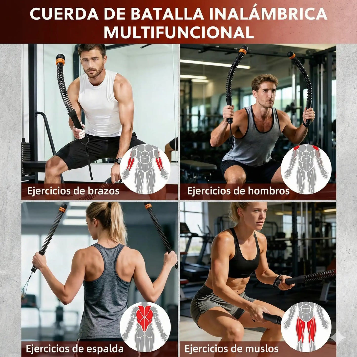 Cuerdas de Batalla  - Coleora Max Fit: El poder del CrossFit en cualquier rincón de tu casa